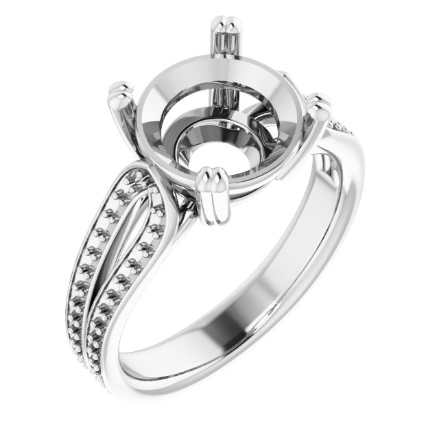 Accented Engagement Ring