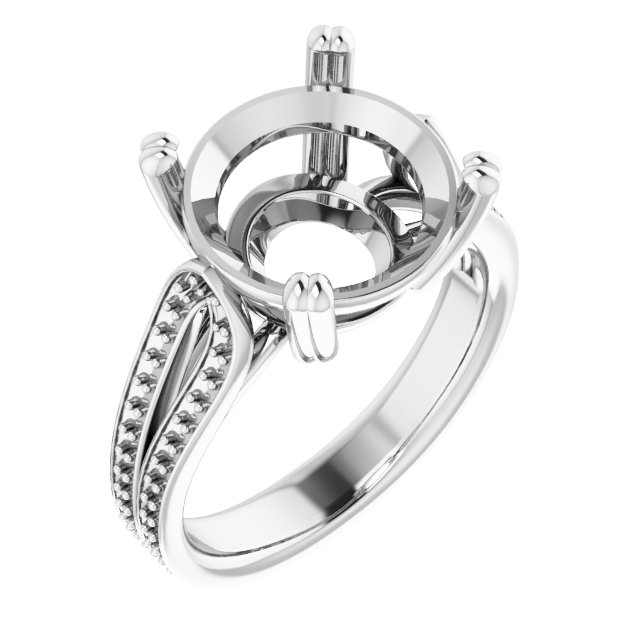 Accented Engagement Ring