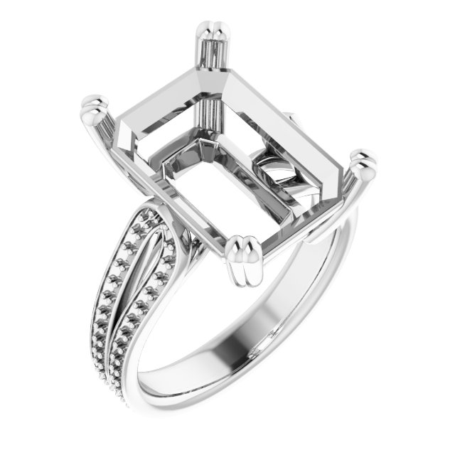 Accented Engagement Ring