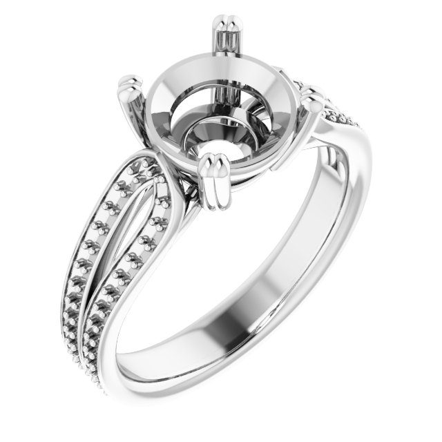 Accented Engagement Ring