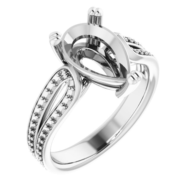 Accented Engagement Ring
