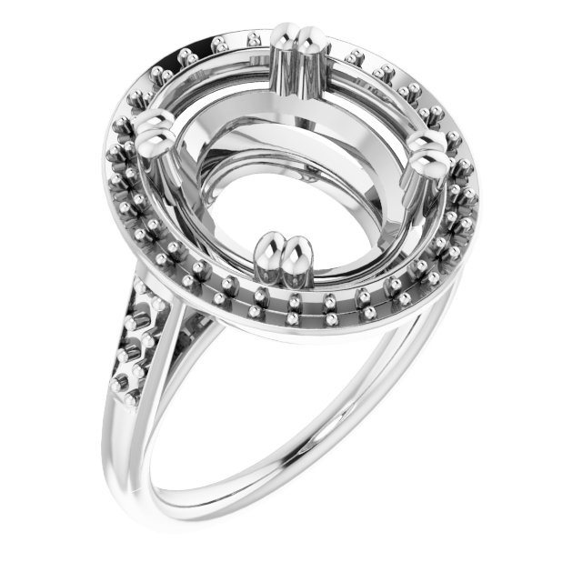 Halo-Style Engagement Ring
