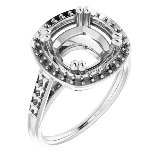 Halo-Style Engagement Ring