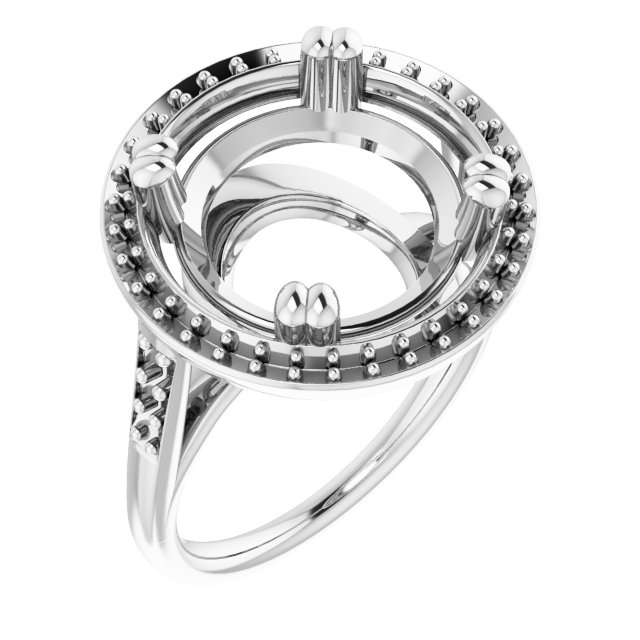 Halo-Style Engagement Ring