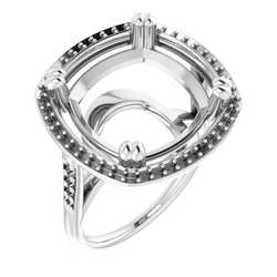 Halo-Style Engagement Ring 