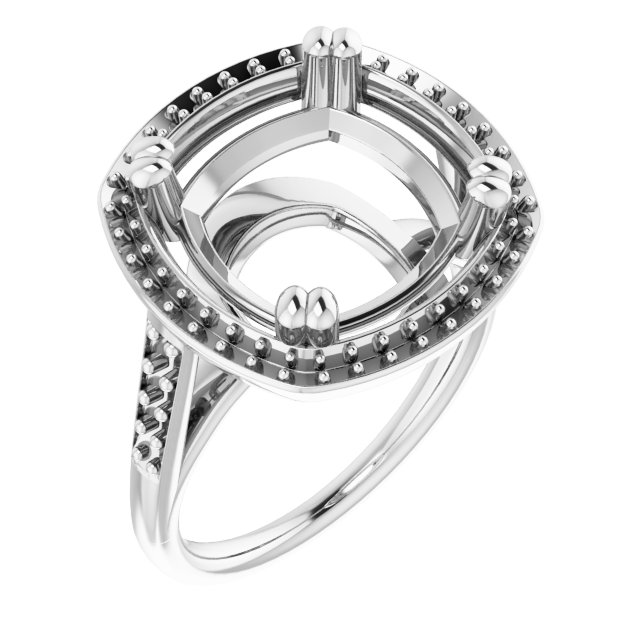 Halo-Style Engagement Ring