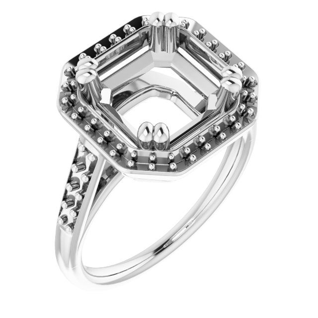 Halo-Style Engagement Ring