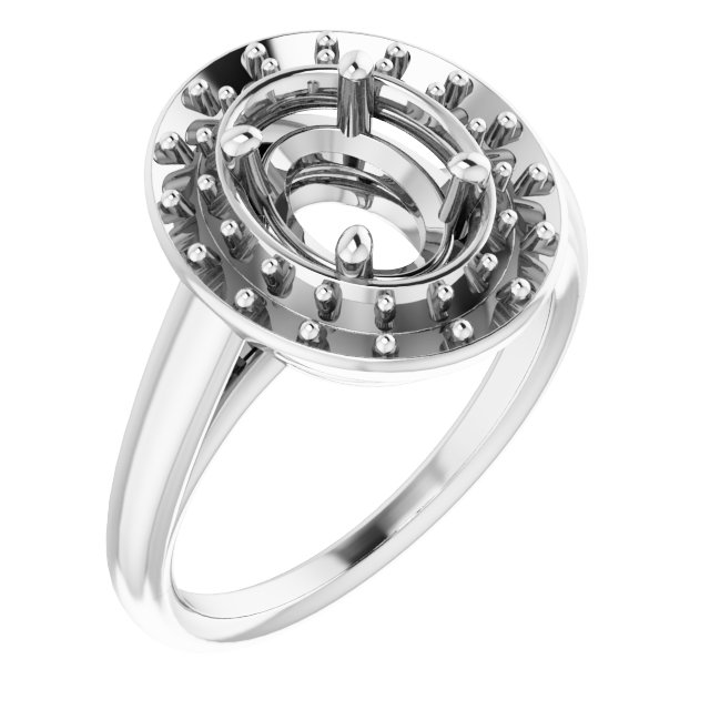 Halo-Style Engagement Ring