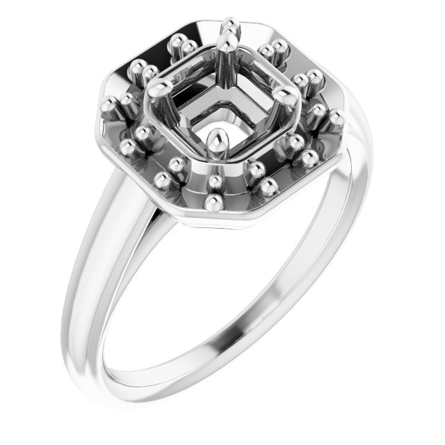 Halo-Style Engagement Ring