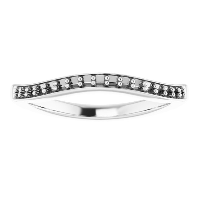 Band Mounting for 9 mm Asscher Ring view 3