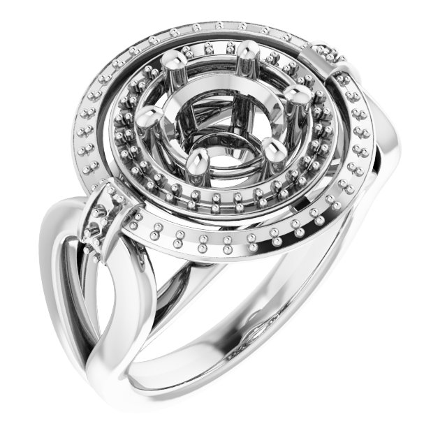 Double Halo-Style Ring