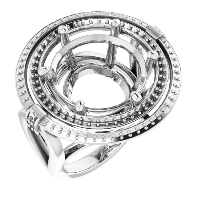 Double Halo-Style Ring