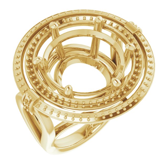 Double Halo-Style Ring