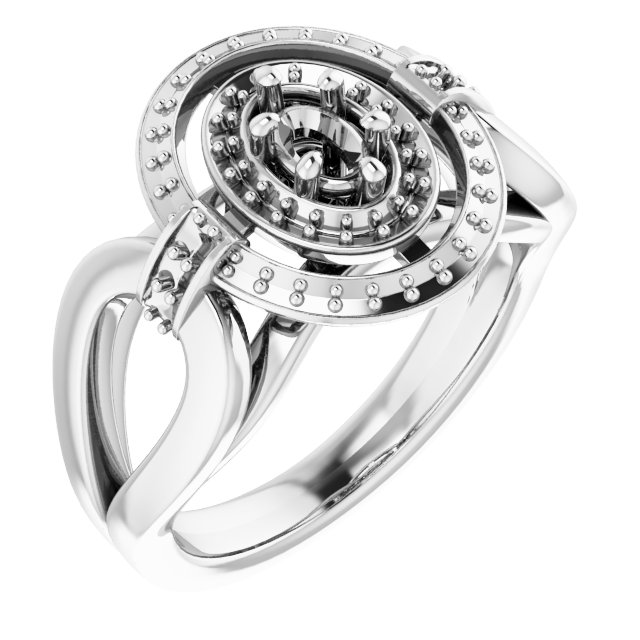 Double Halo-Style Ring