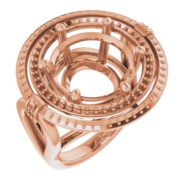 Double Halo-Style Ring