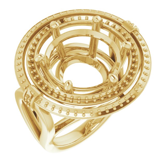Double Halo-Style Ring
