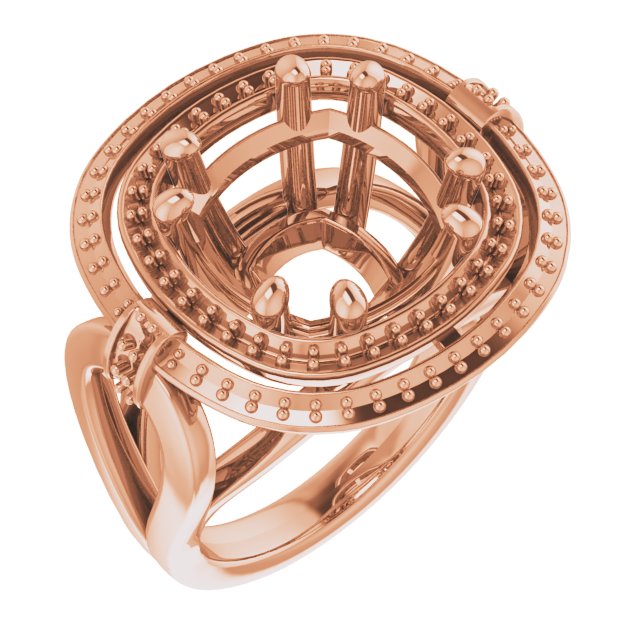 Double Halo-Style Ring