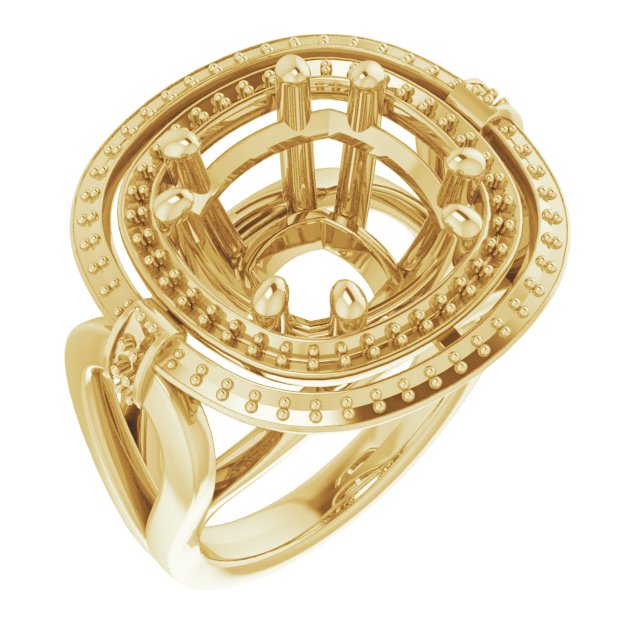 Double Halo-Style Ring