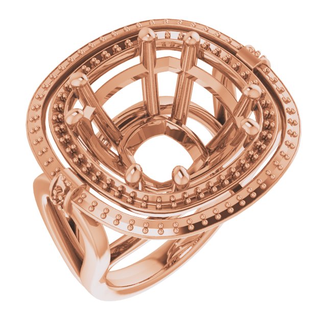 Double Halo-Style Ring