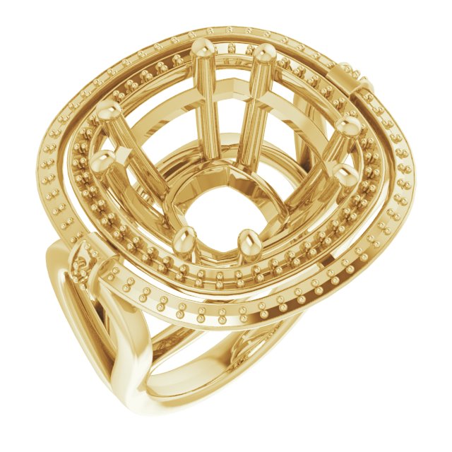 Double Halo-Style Ring