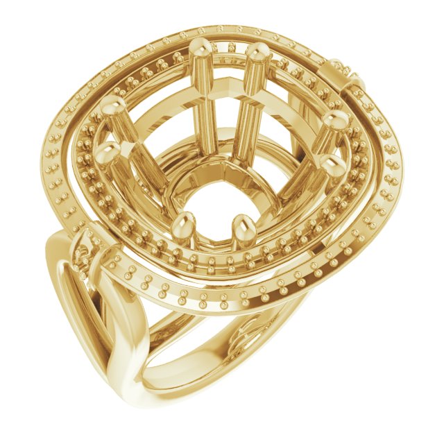 Double Halo-Style Ring