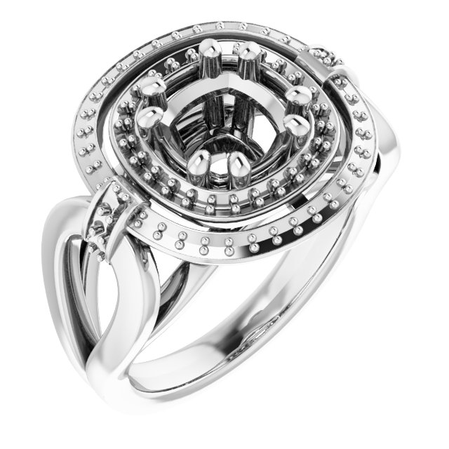 Double Halo-Style Ring