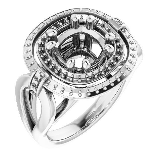 Double Halo-Style Ring