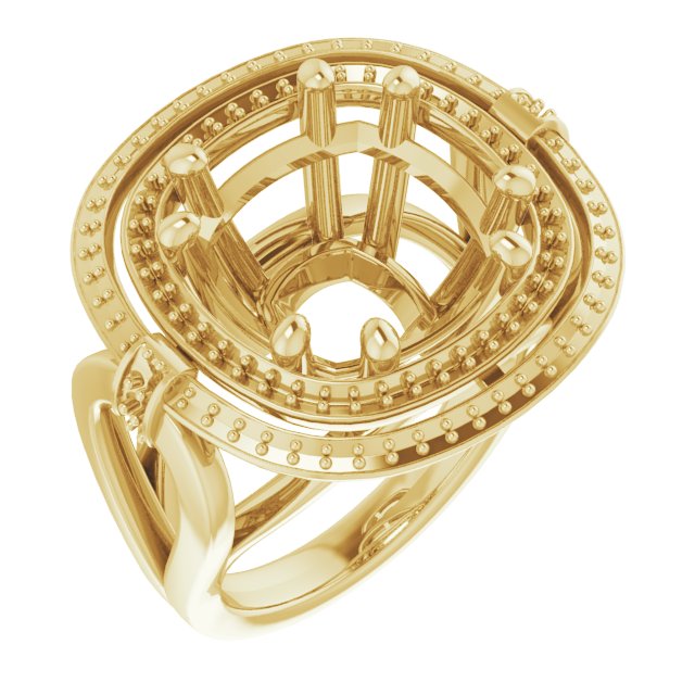 Double Halo-Style Ring