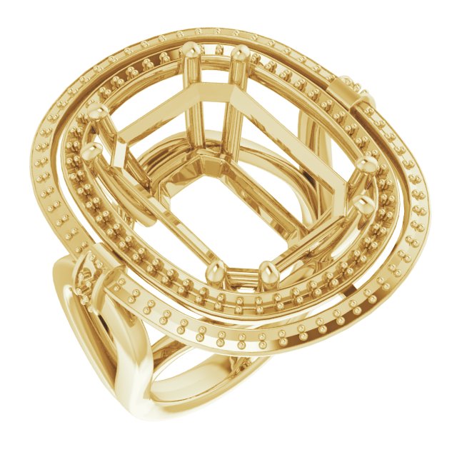 Double Halo-Style Ring