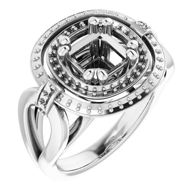 Double Halo-Style Ring