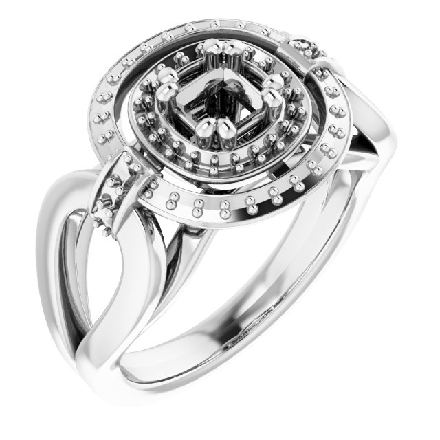 Double Halo-Style Ring