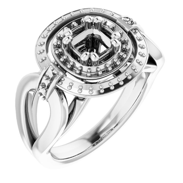 Double Halo-Style Ring