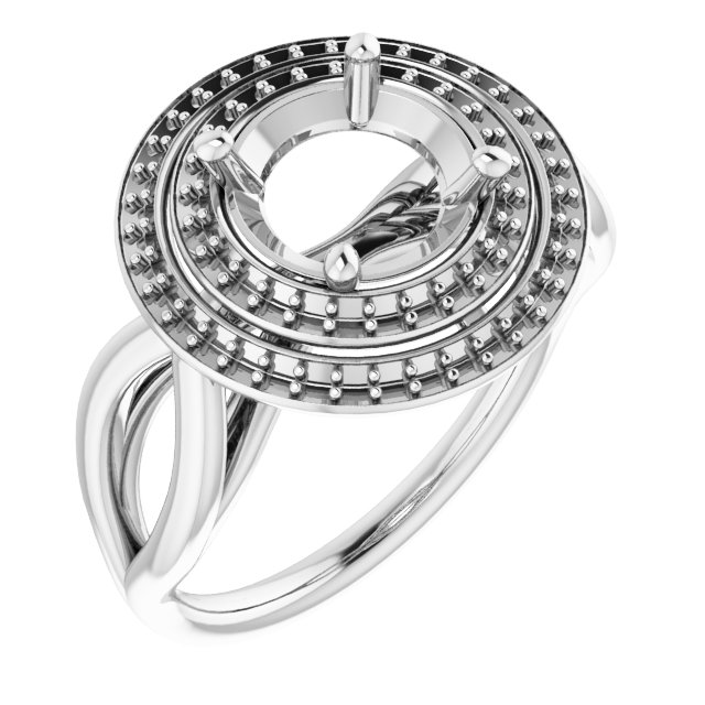 Double Halo-Style Ring