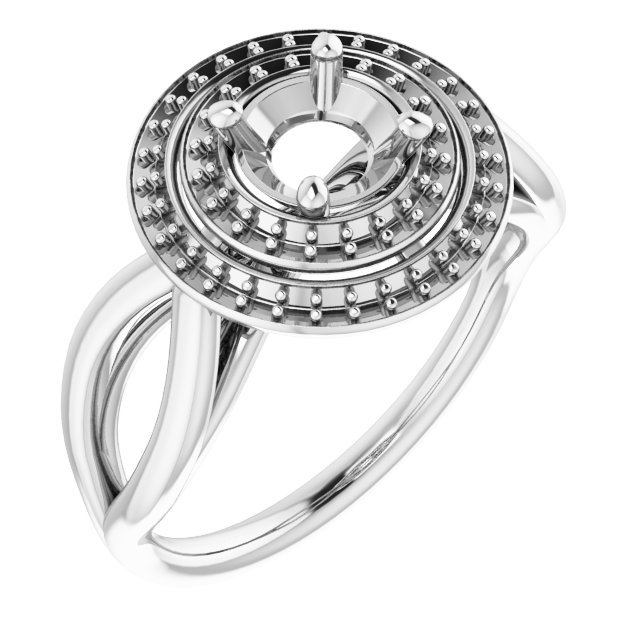Double Halo-Style Ring