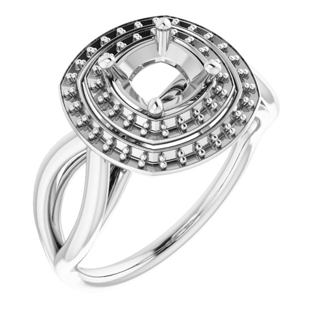 Double Halo-Style Ring