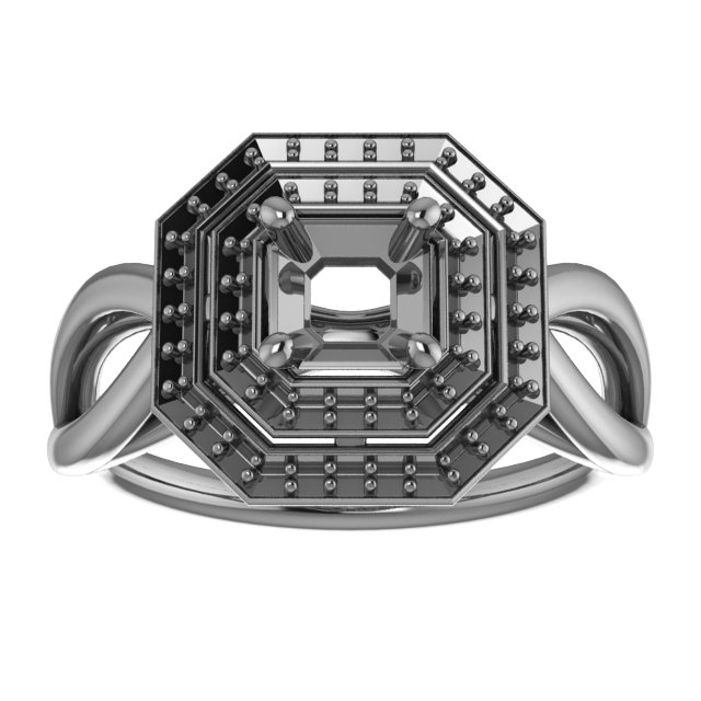 12x6 mm Marquise Ring Mounting view 3
