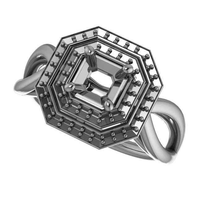 12x6 mm Marquise Ring Mounting view 5
