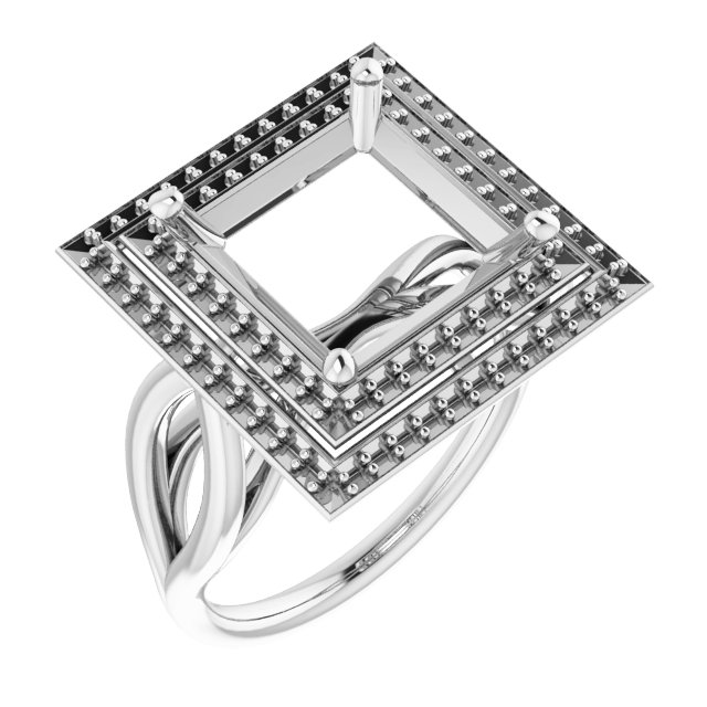 Double Halo-Style Ring