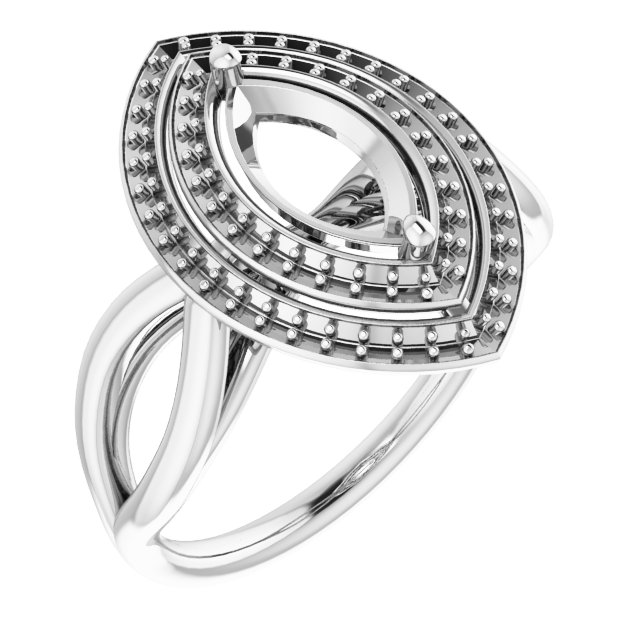 Double Halo-Style Ring
