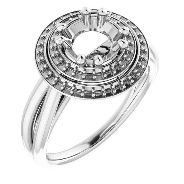 Double Halo-Style Ring
