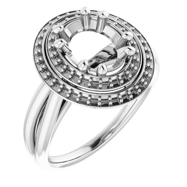 Double Halo-Style Ring