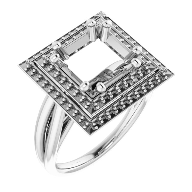 Double Halo-Style Ring