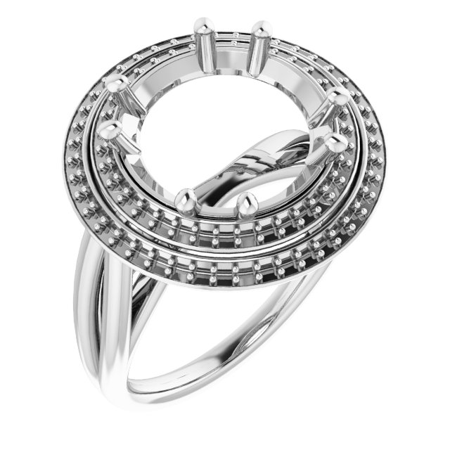 Double Halo-Style Ring