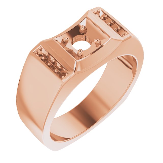 Accented Concave Ring