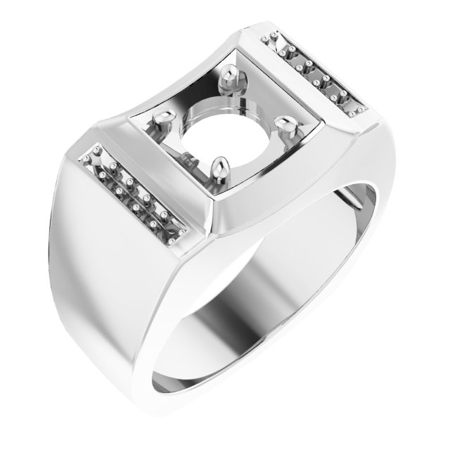 Accented Concave Ring