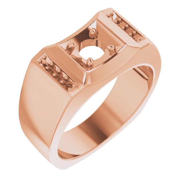 Accented Concave Ring