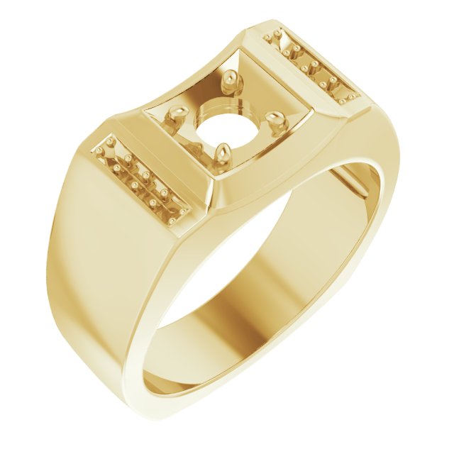 Accented Concave Ring
