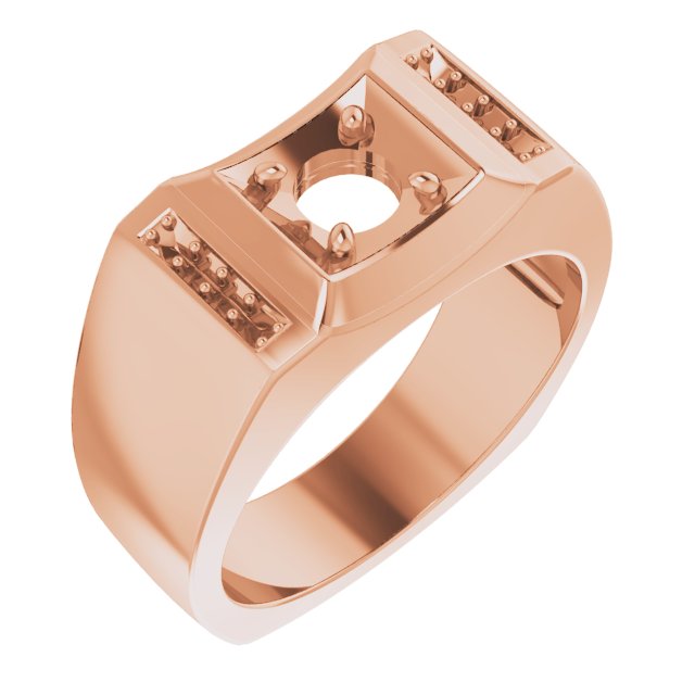 Accented Concave Ring