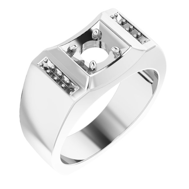 Accented Concave Ring