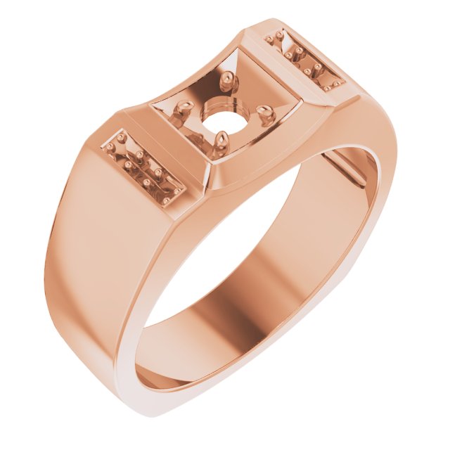 Accented Concave Ring